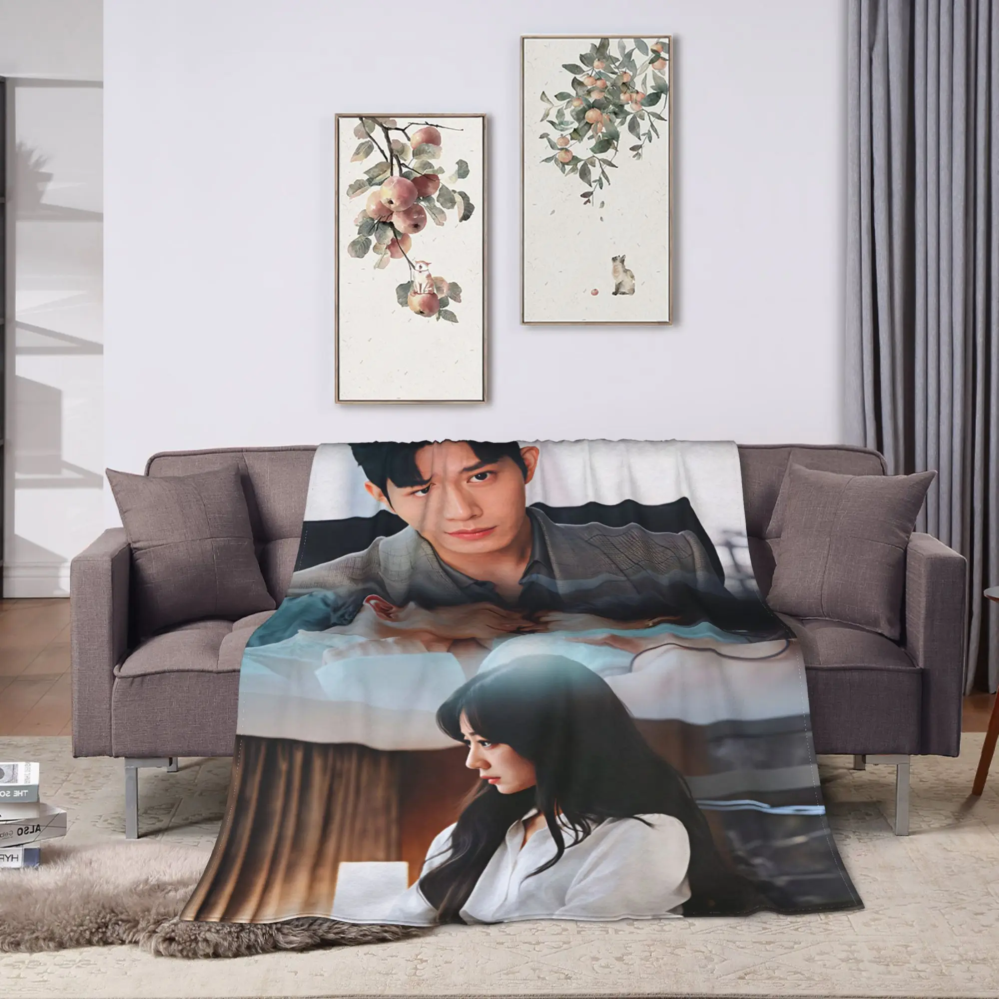 The Early Spring Plush Blankets Girls Boys C Drama Flannel Throw Blanket For Couch Chair Sofa Bed Warm Soft Quality Bedspread