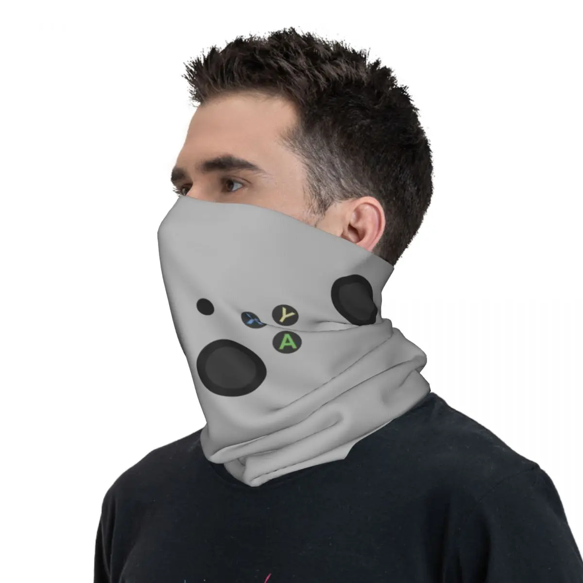 Controlador de jugador de juegos personalizado, polaina para el cuello para hombres y mujeres, protector facial UV, Bandana de videojuegos Retro de invierno, bufanda para esquí