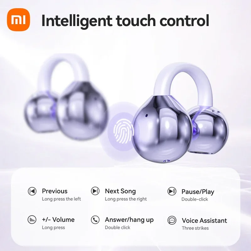 XIAOMI MIJIA Wireless earbuds M91 Ear Clip Headset ENC Bluetooth5.4 Headphone Noise Cancelling Earphone With Mic For Android iOS