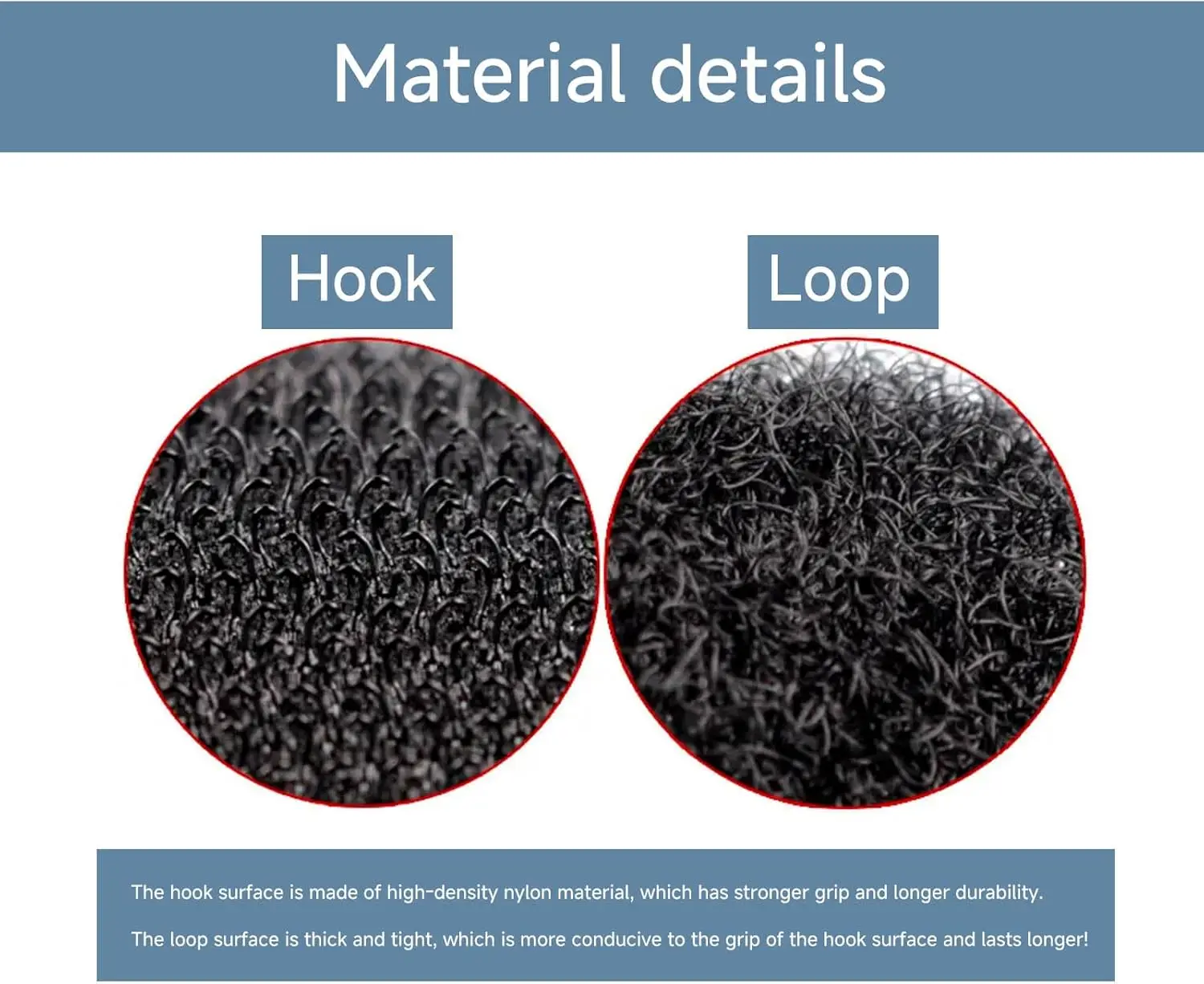 Magic Tape Hook and Loop Fastener Strong Adhesive Reusable Multi-Purpose for Crafts DIY Home Office Supplies