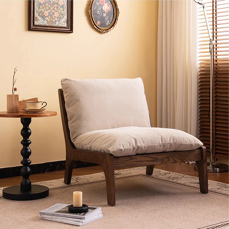 Designer Accent Living Room Chairs Brown Wingback Design Modern Chairs Lazy Relaxing Single Sessel Wohnzimmer Home Furniture