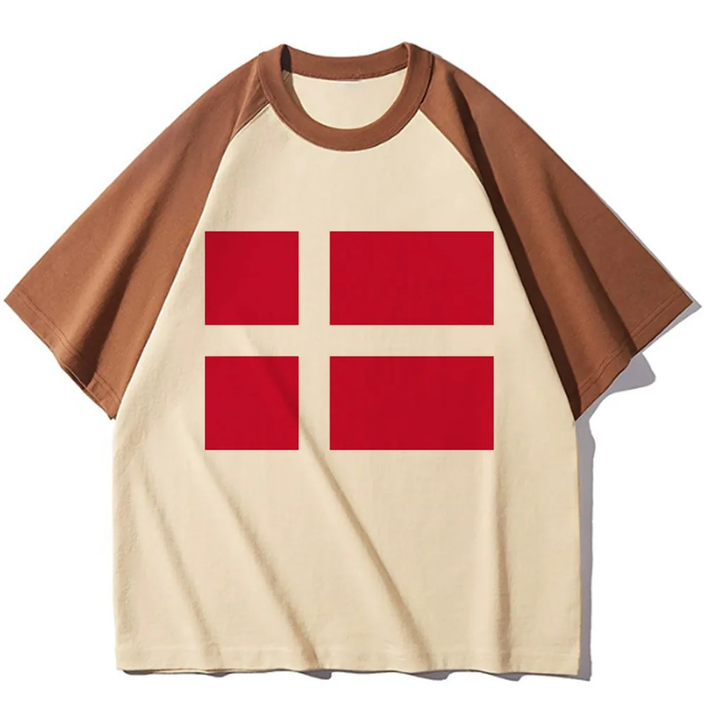 Denmark t-shirts women blend patterned t-shirts female anime clothing