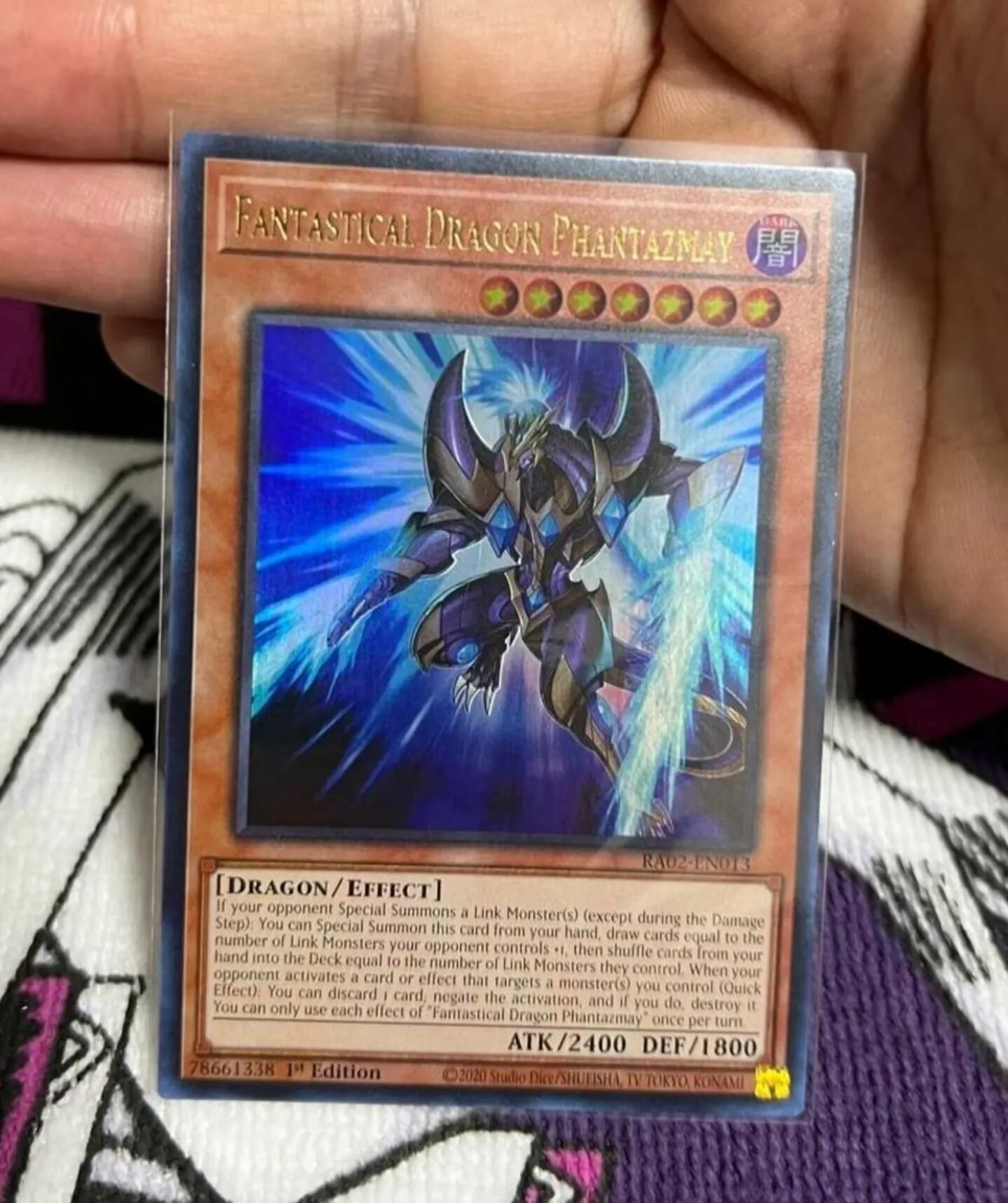 Yugioh KONAMI Duel Monsters TCG RA02-EN013 Fantastical Dragon Phantazmay Ultra Rare English 1st Edition Collection Mint Card