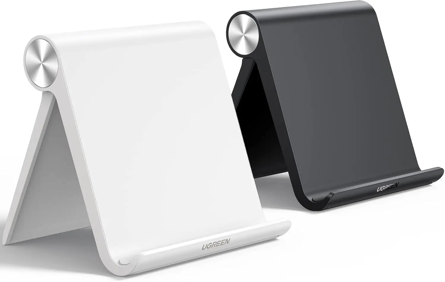 

2-Pack Adjustable Tablet Stand for Desk, Compatible with iPad 10.2 11 9.7 Mini 6 5 4 3, Portable Phone Holder Home Office