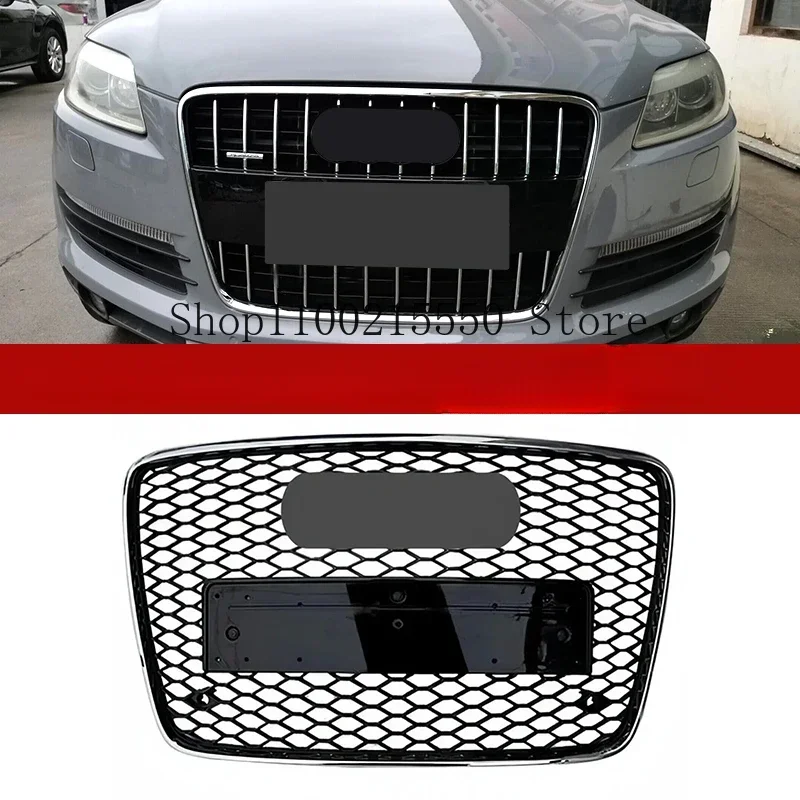 Car Front Sport Bumper Grill for RSQ7 Style for SQ7 Style Honeycomb Mesh Grill for Audi Q7 4L 2007-2015 Car-styling Accessories