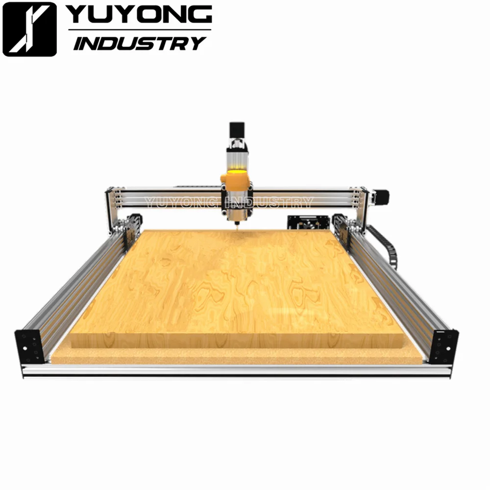 Lead CNC Machine 1000x1000mm  Lead CNC Mechanical Kit Wood Router with 4pcs High-Torque Nema23 Stepper Motors