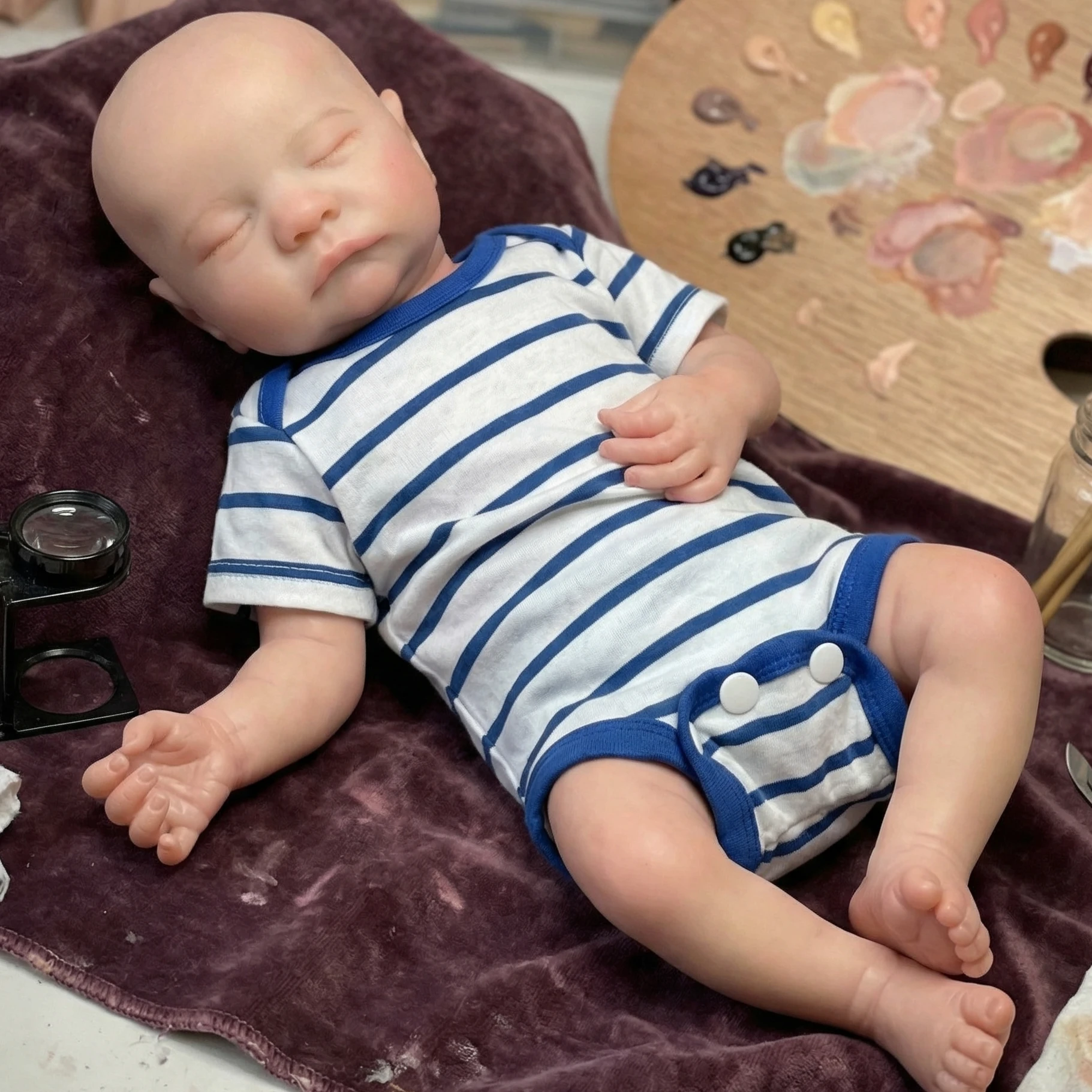 

16 Inch Levi Silicone Boy Handmade Lifelike Newborn Baby Doll For Children Birthday Gifts Handmade Newborn Doll