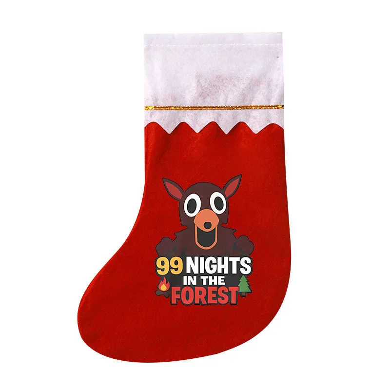 99 ليالًا في الغابة جوارب عيد الميلاد كيس كيس الحلوى لوازم عيد الميلاد المنزل السنة الجديدة جورب شجرة عيد الميلاد الديكور الهدايا #3
