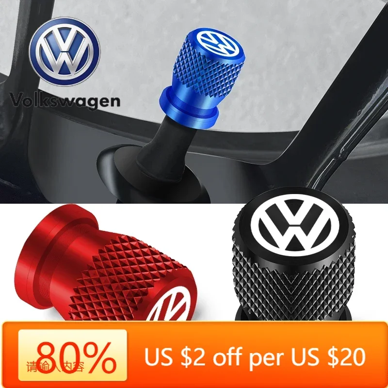 

Горячие эмблемы, 4 шт., крышки клапанов автомобильных шин, алюминиевые колпачки воздушных клапанов стержня колес для Volkswagen GOLF MK6 Polo Tiguan VW GTI CADDY PASSA