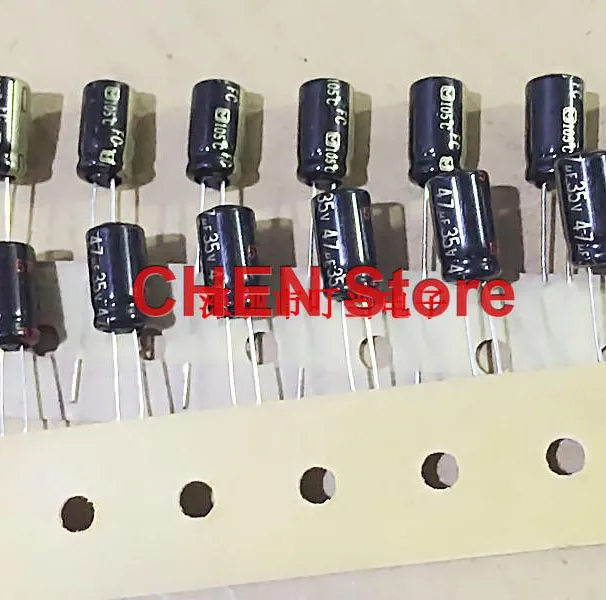 20PCS Matsushita FC 35V 100UF 22UF 27UF 33UF 47UF 68UF 220UF 330UF 560UF Electrolytic Capacitor CE 35V100UF 47UF/35V 35V330uf