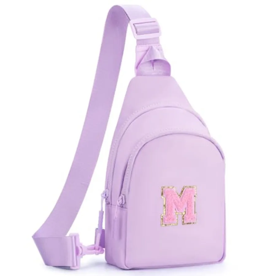 

Gifts for Grandkids - Teen Girls Mom Gifts Initial Fanny Pack Crossbody Bag Birthday Gift Travel Bags Essentials, Gift for 9-18