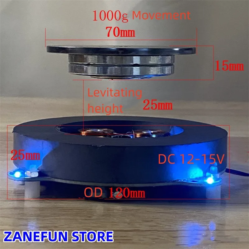 Support de levitation rotatif Maglev, présentoir à levitation magnétique pour objets de collection et modèles réduits, présentation flottante  15
