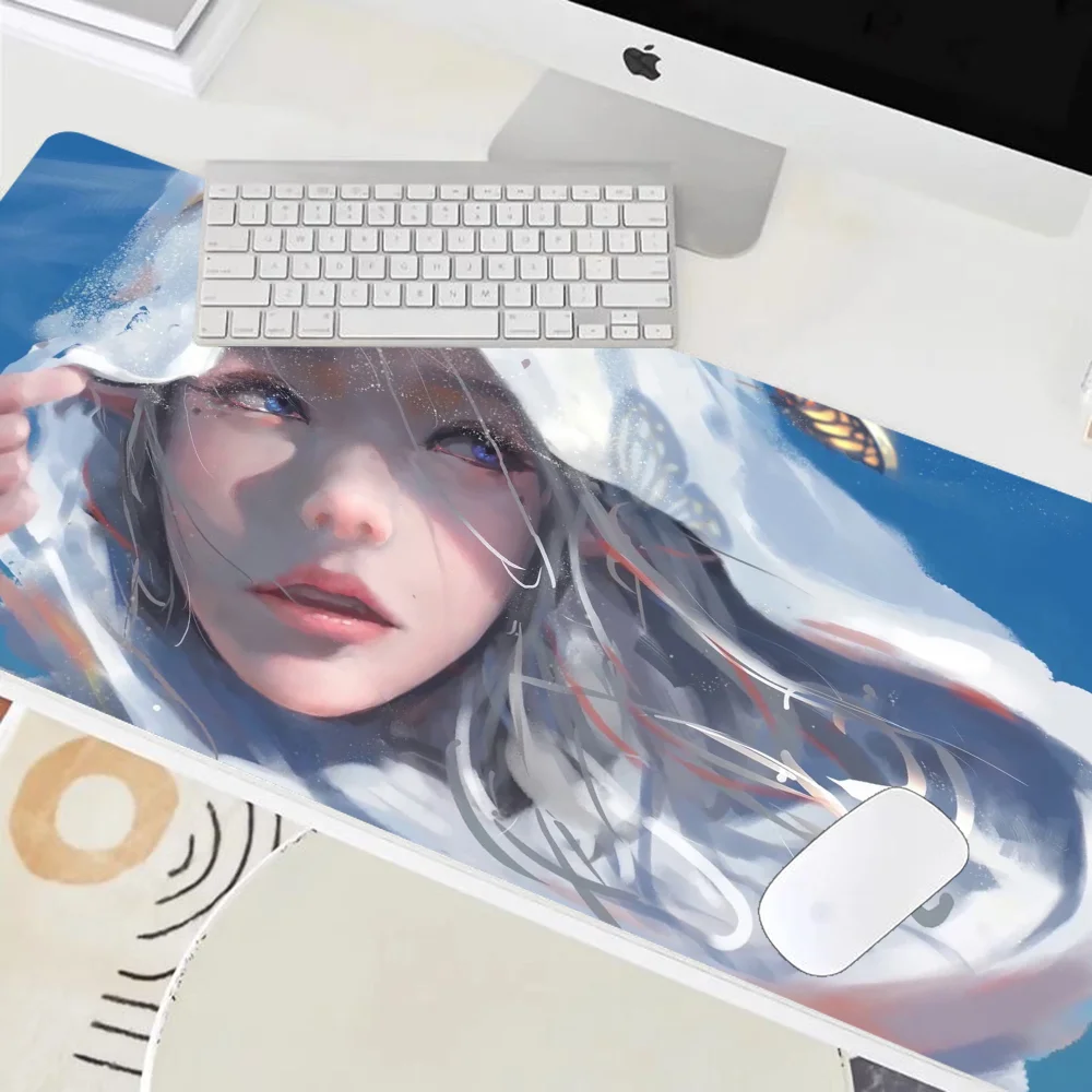 Ice Princess Ghostblade Mousepad Mouse Mat Desk Mat With Pad Gaming Accessories Prime Gaming XXL Keyboard Pad Padding Mat