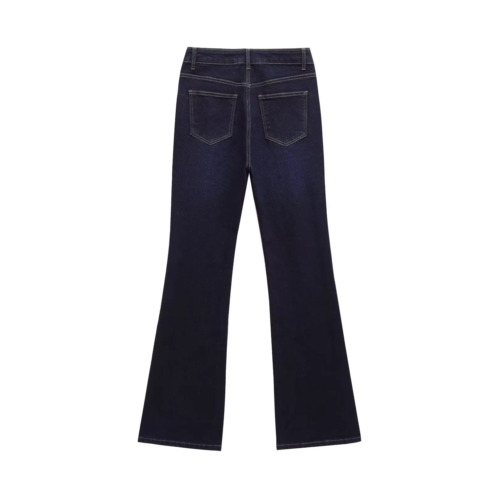 RARA 2025 Women's High Waist Jeans with Button - up Fly Front Multiple Pockets Flared Leg Design for Casual Wear