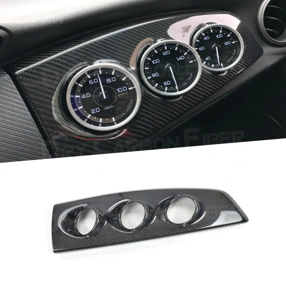 Carbon Interior Trim Carbon Fiber Dash Mount Gauge Pod Body Kit Tuning for Toyota BRZ FT86 GT86 FRS LHD Racing