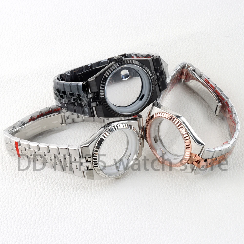 

39.5mm NH35 Watch Case for Land-Dweller NH35 NH36 Movement Solid 316L Stainless Steel Bracelet 33.8mm Dial 100m Waterproof