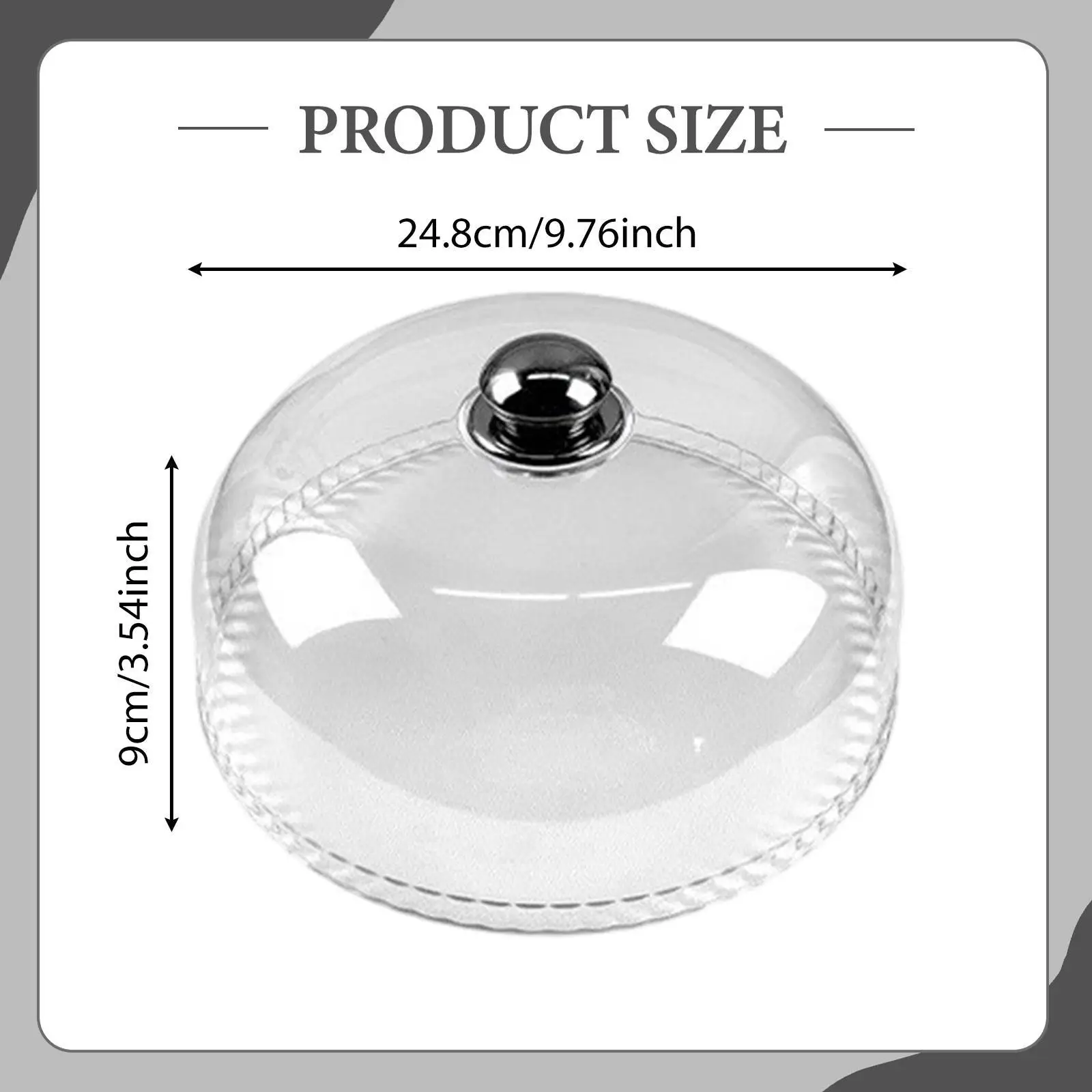 Transparent Food Tent Dome Cover for Plate Outdoor Baking Cake Display and Desserts Table