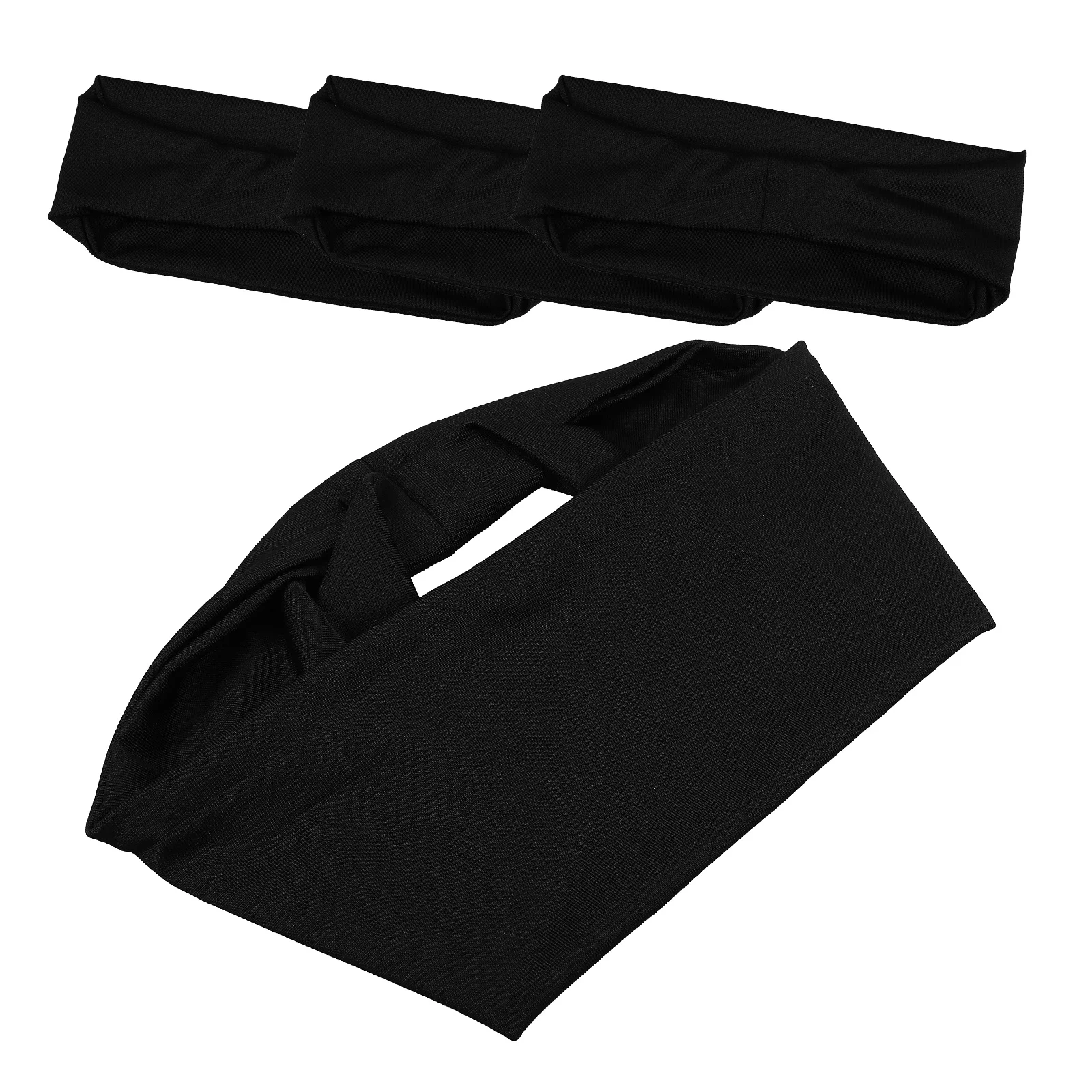 

4Pcs QuickDry Headbands YogaSports Anti-Slip Sports Headband Fitness Cloth Athletic Headband Women Bands MenWomen