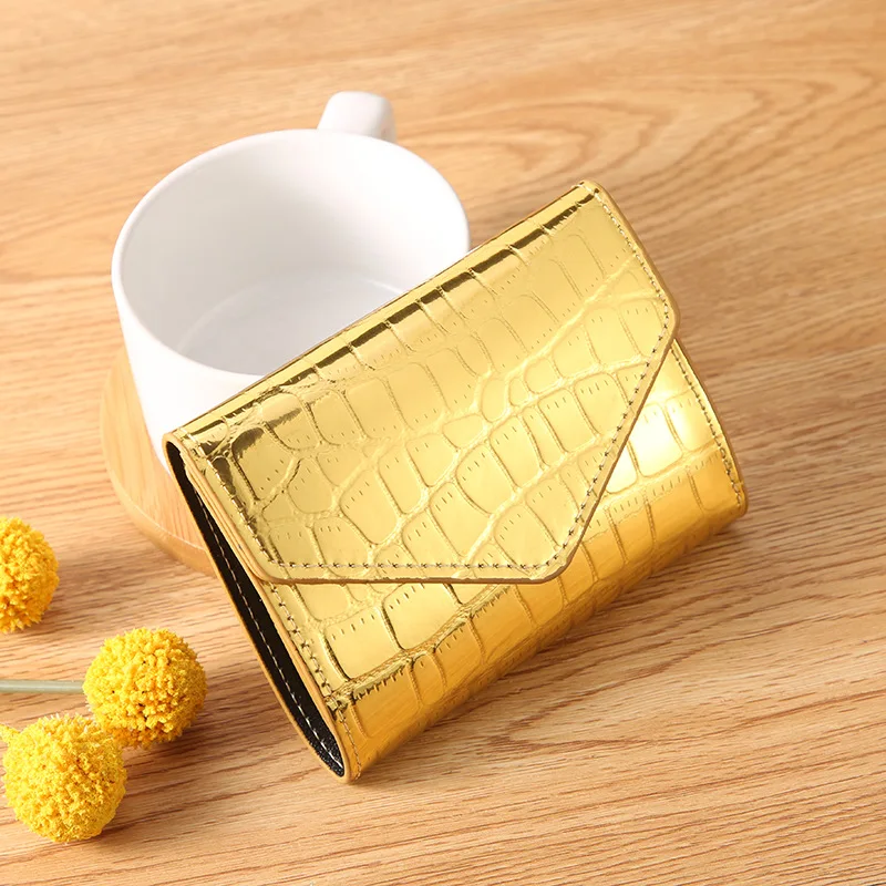 2026 New Women's Card Bag Mini Stone Pattern Bag Solid Color Clutch Wallet Women - view 5