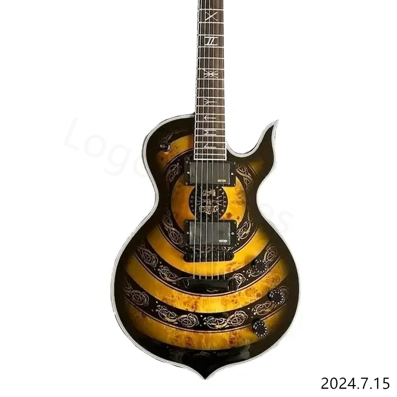 Custom Zakk Wylde Series Charcoal Burst Electric Guitar shipping quickly