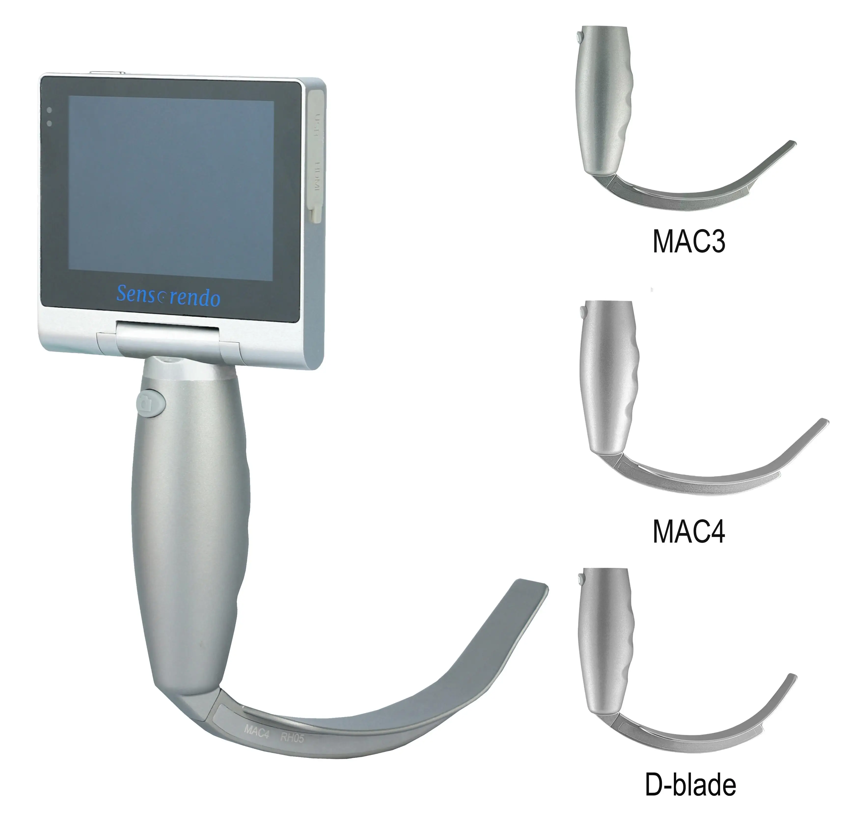 (US DELIVERY) Touchscreen Video Laryngoscope with 3 Reusable blade (MAC3/MAC4/D-BLADE)