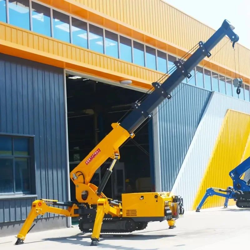 1.2ton 1.5ton spider crane lift Honda gasoline engine machine for sale