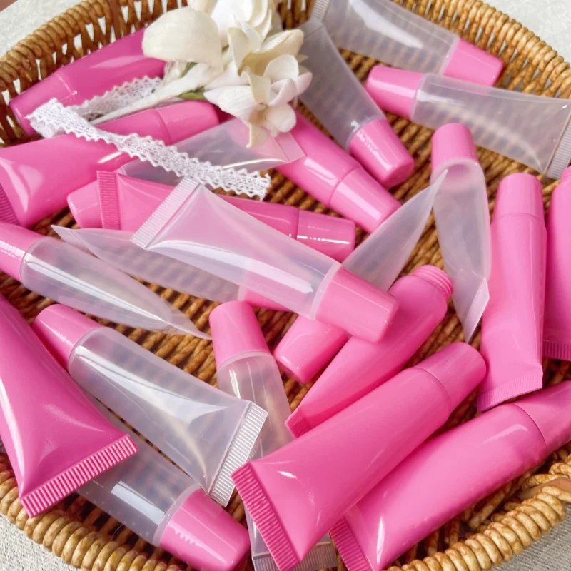 50 Pcs Pink Lid Tub… - image