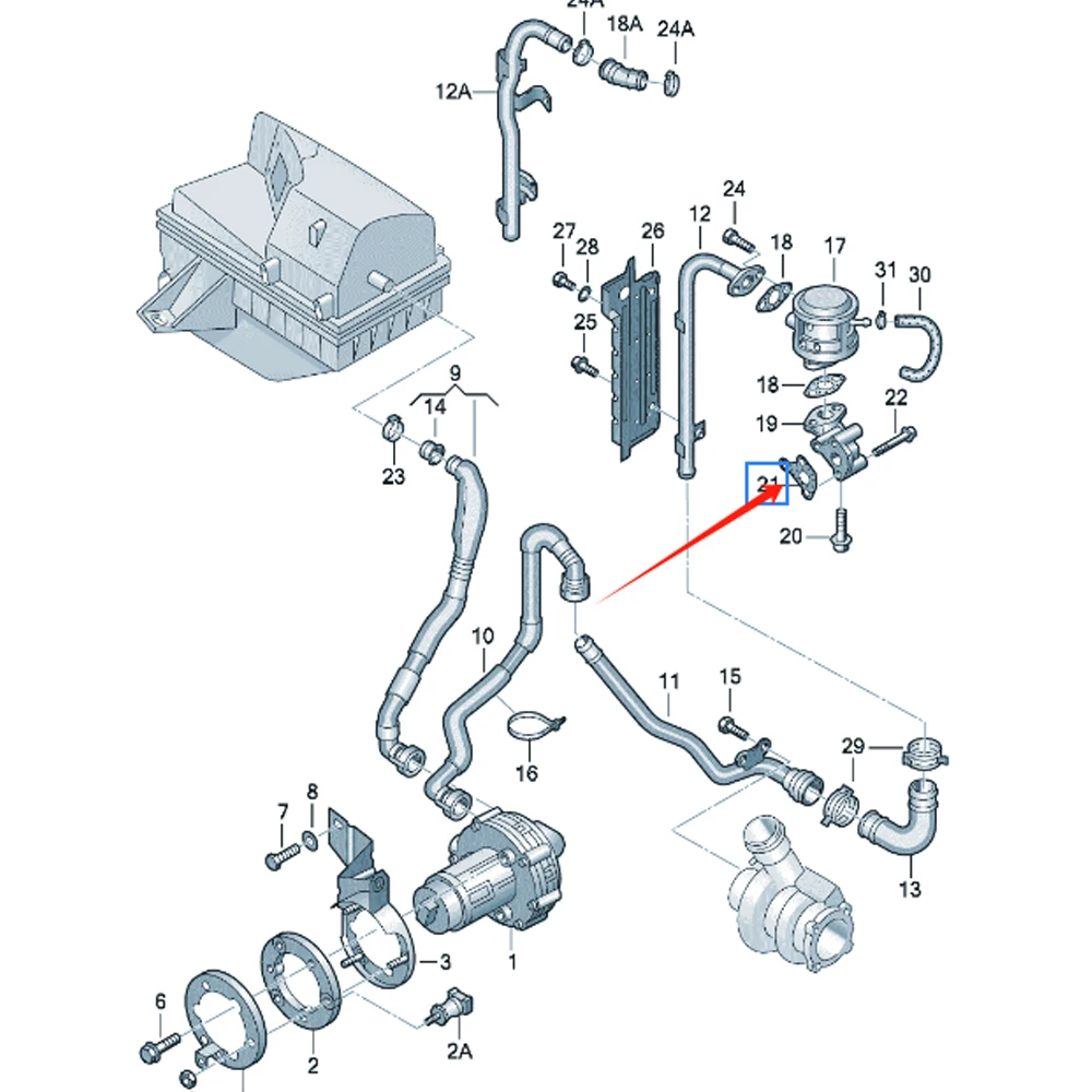 Combination valve sealing gasket For Audi A4 S4 A6L A8 S8 A6 S6 Skoda Octavia Superb VW Polo Passat Golf 078131120M 078131120Q