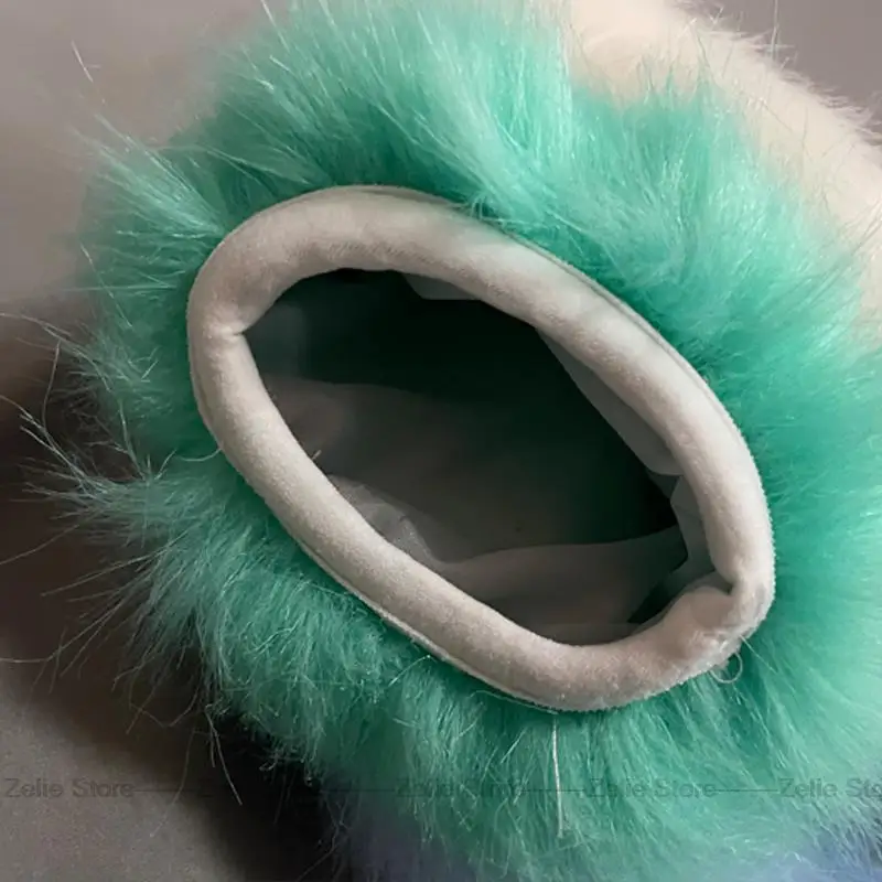 Simpatico costume cosplay in peluche Colore peloso Guanti per zampa di animale Guanti per ragazza di gatto Zampa di gatto Simpatico peluche Fursuit Prodotto finito