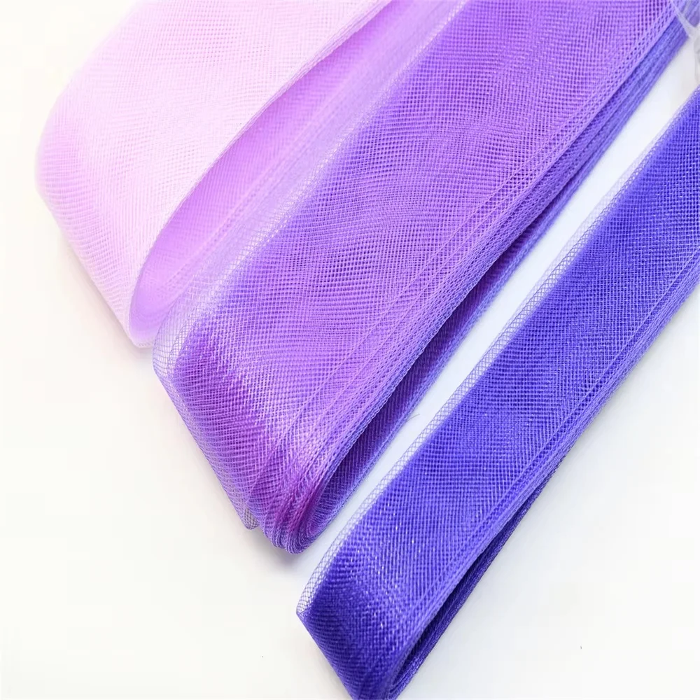Wholesale Clear Mesh Soft Horsehair Crinoline Regilin Braid DIY Craft Trimming Accessories for Fascinator Hats Sewing