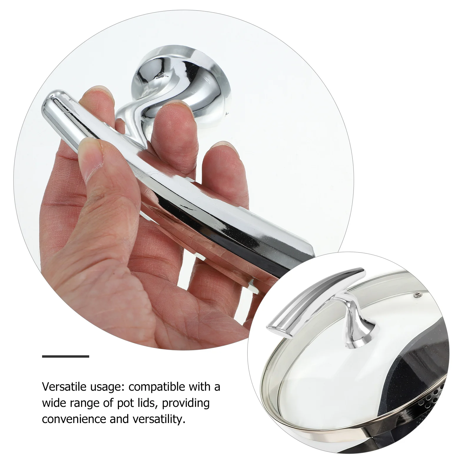 

Universal Heat Resistant Pot Lid Knob Thick Plastic Material Wear-Resistant Sturdy Grip Lid Handles for Cookware