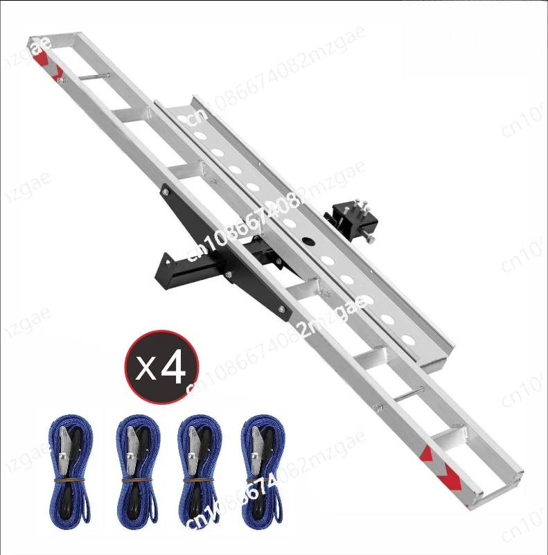 

500 Lbs Capacity Anti Tilt Car Rear Hitch Mounted Aluminum Motorcycle Rack Carrier