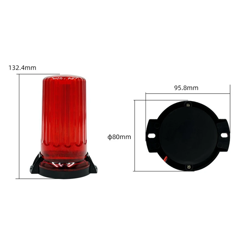 EGFirtor Warning Flash Beacon Light Sensor Emergency Indication LED Lamp 8W Car Rotating Traffice Safety Light Magnet Ceiling