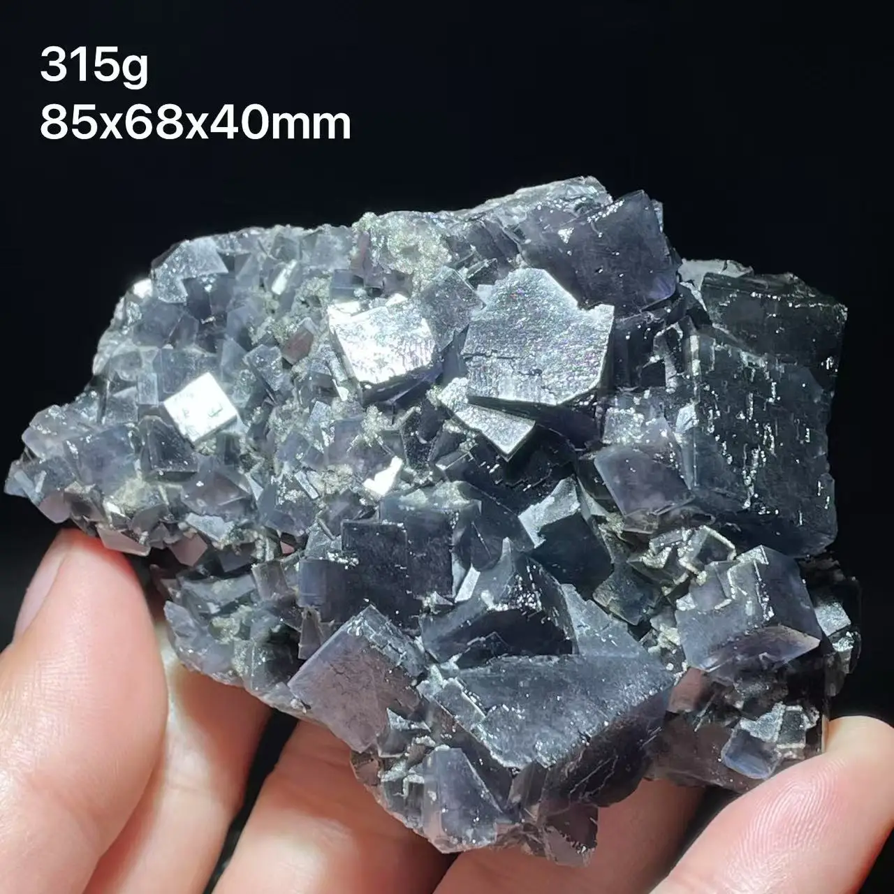 New 100% natural blue pink fluorite calcite UV blue mineral specimen home decoration from Fujian