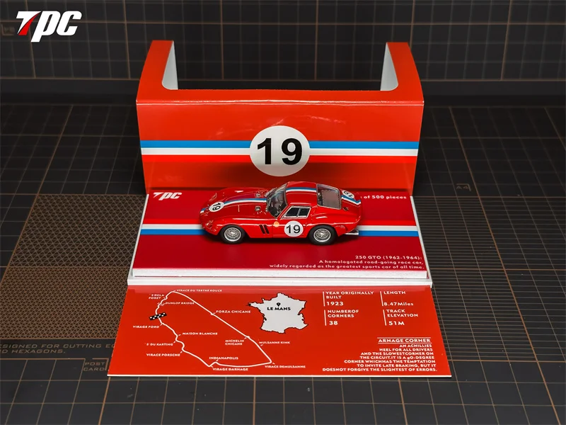 TPC 1:64 250 GTO Red Die-Cast Car Models Gifts