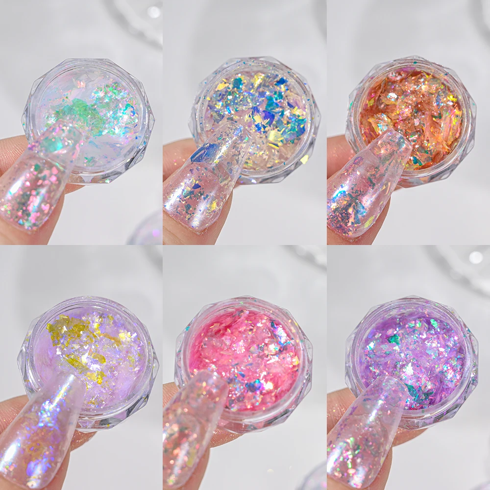 0.2กรัม/1Jar แป้งออโรร่า clould clould clould clould clould clould แป้งบางพิเศษไล่ระดับสีผงเลื่อมโอปอลเลื่อมทำเล็บกิ้งก่าตกแต่งเล็บเกล็ด