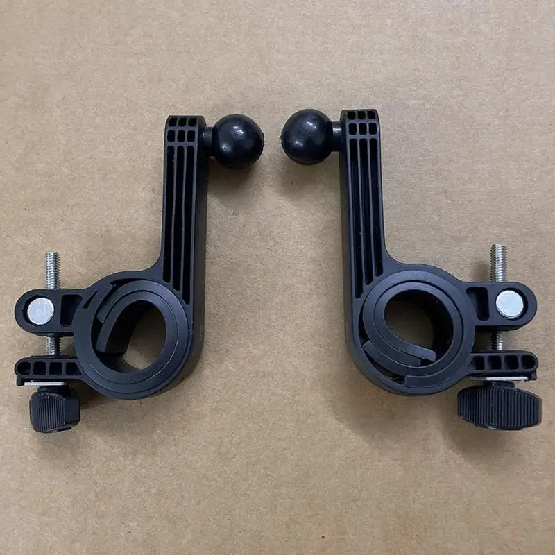 652F easy installs Handlebar Clamp Base Versatile Handlebar Clamp Mount Base Phone Mount Adapter for 17mm Ball Socket Devices