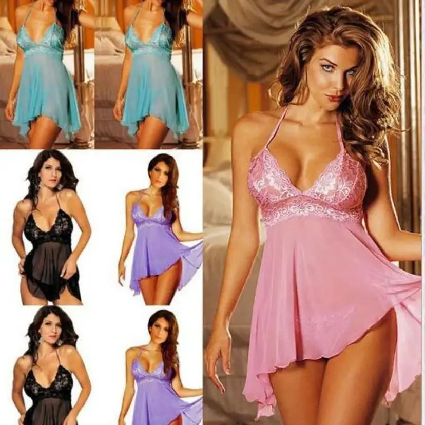

Explosive Style Sexy Underwear For Export To Europe And America Sexy Pajamas Women's Nightdresses XL Pajamas
