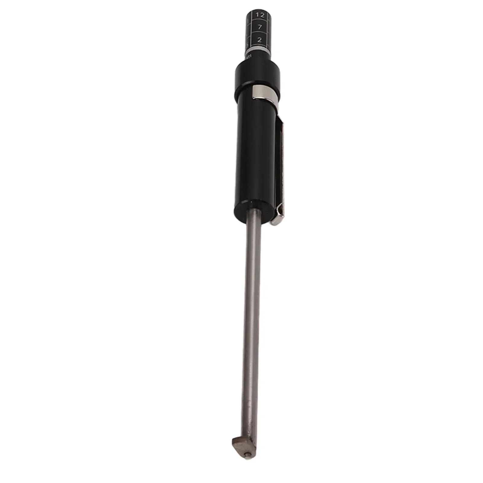 Car Brake Pad Detection Pen Scale Tire Tread Depth Gauge Measuring Tool Black Silver Universal For Internal External