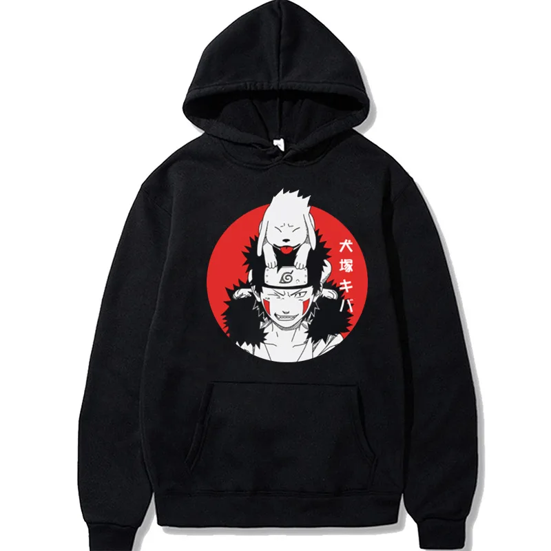 Naruto Anime Graphic Hoodie Loose Simple Hoodie Jacket Fashionable Harajuku Style Winter Clothes Women Streetwear