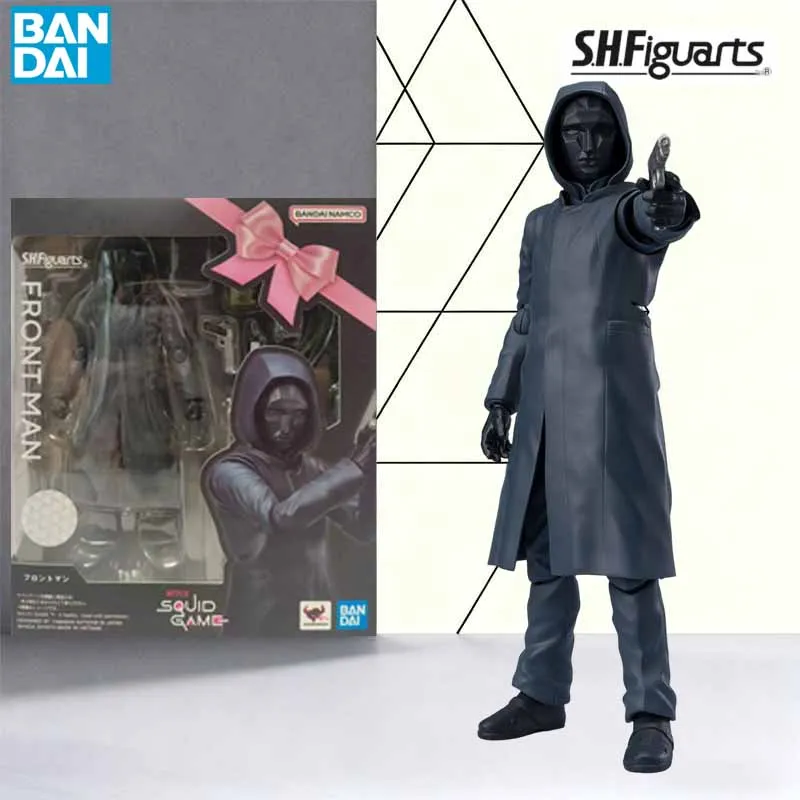Bandai Originele MODEL KIT SHF SQUID GAME GEMASKEERDE SOLDAAT FRONTMAN Anime Action Figure Model Speelgoed Cadeaus voor Jongens Collectible