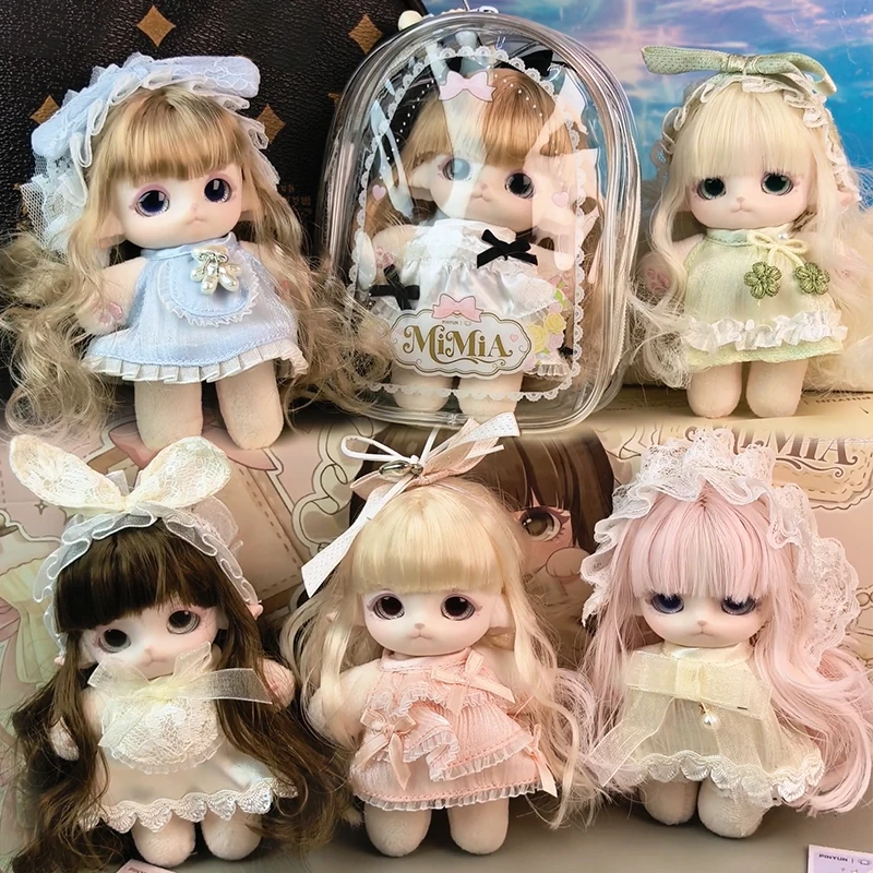 Mimia Party Fashion Show Blind Box Mimia Anime Pendant Surprise Bag Wig Dress Up Figure Mystery Box Bag Decor Blindbox Toy Gifts