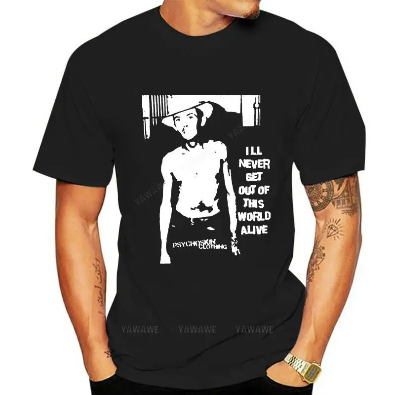 Mens t shirts vintage style short sleeve Hank Williams Tee shirt country rock n roll hank williams male black tops tee-shirt