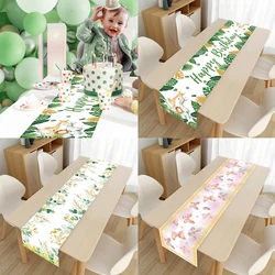 Butterfly Table Runner Green Jungle Safari Tablerunner Wedding Birthday Party Decoration Dining Table Runner Table Decoration