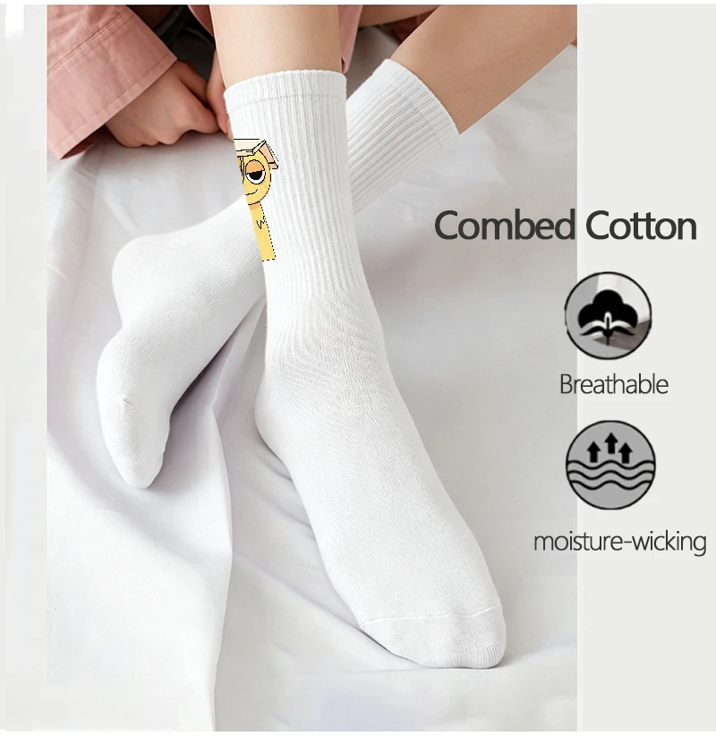 Hot Game Sprunkis Lange Socken für Männer und Frauen, Cartoon-Baumwollsocken, weiche, atmungsaktive Knöchelsocken, lustige Socken für alle Jahreszeiten – Detail 6