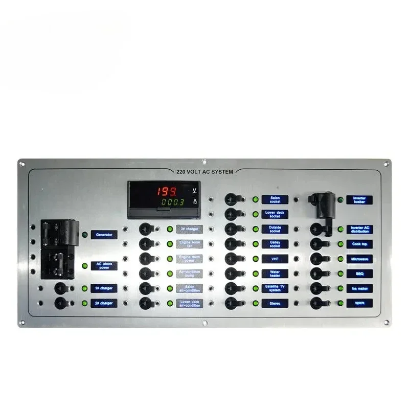 

Genuine Marine 12V/24V 0r 110V/220V Control Switch Panel Custom Marine Breaker Electrical Panel For Boat Yacht Caravan