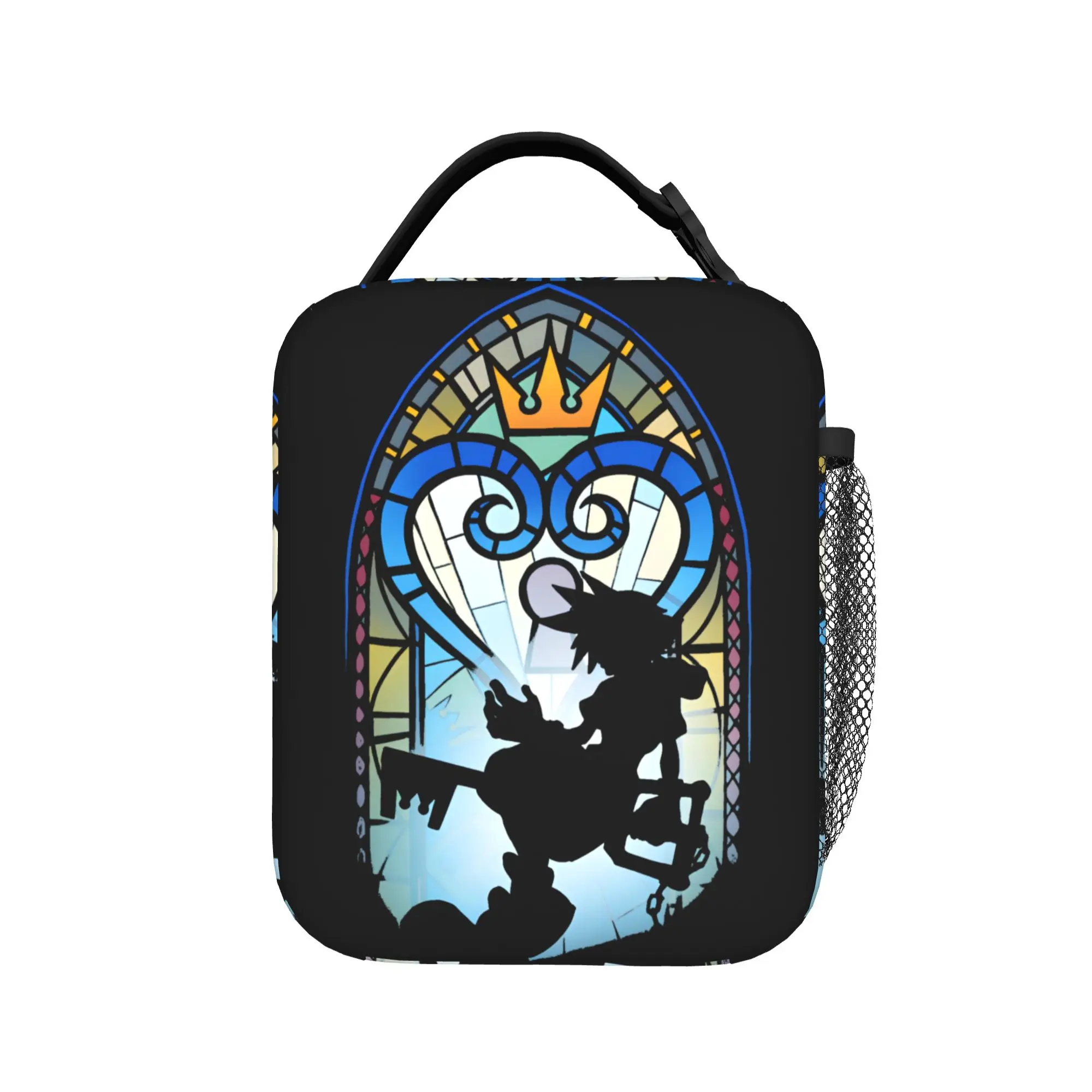 Heart Window Kingdom Hearts Game Thermal Insulated Lunch Bags for Work Portable Food Bag Container Thermal Cooler Lunch Box