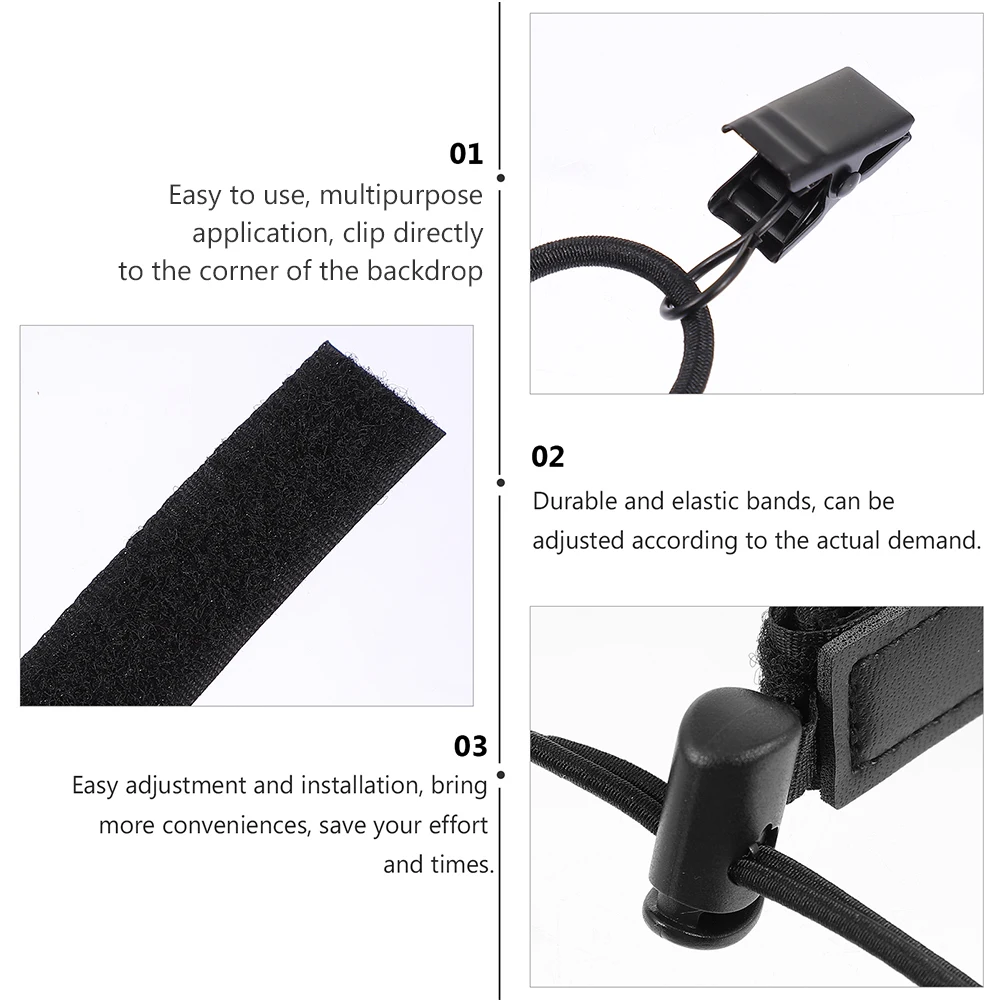 

6 Pcs Background Cloth Clip Backdrop Clamps Photo Clips Abs Photography Holders