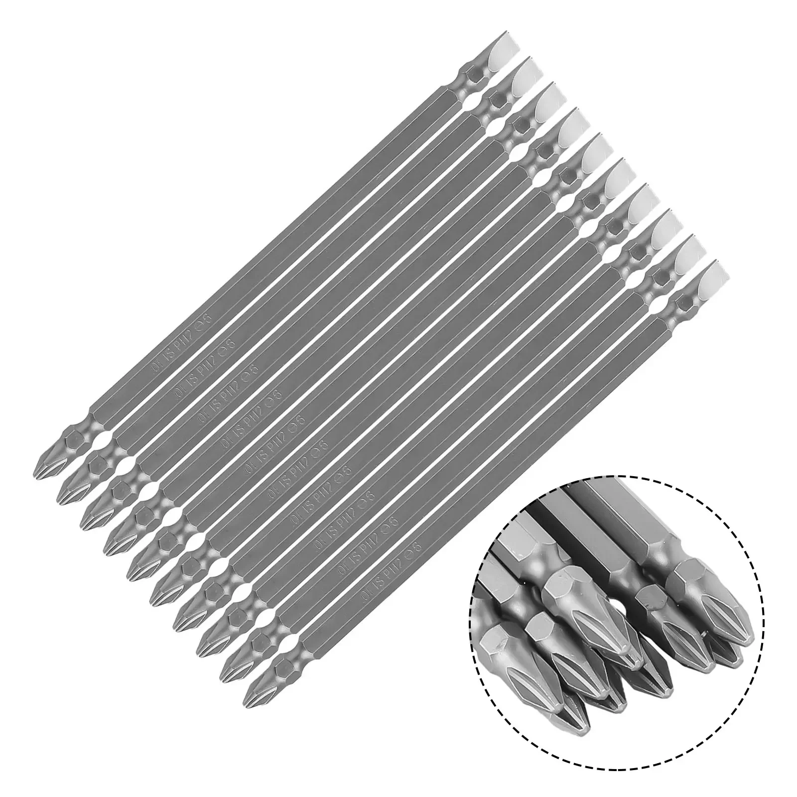 Elektrische Boor Schroevendraaier Bits 50Mm 65Mm Gelegeerd Staal Dubbele Kop Hand Elektrische Boor Hexagonale Elektrische Partij