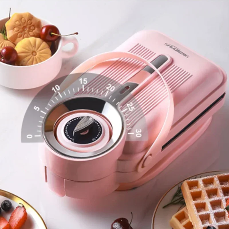 Sandwich breakfast machine multifunctional household small toaster three in one light meal waffle machine